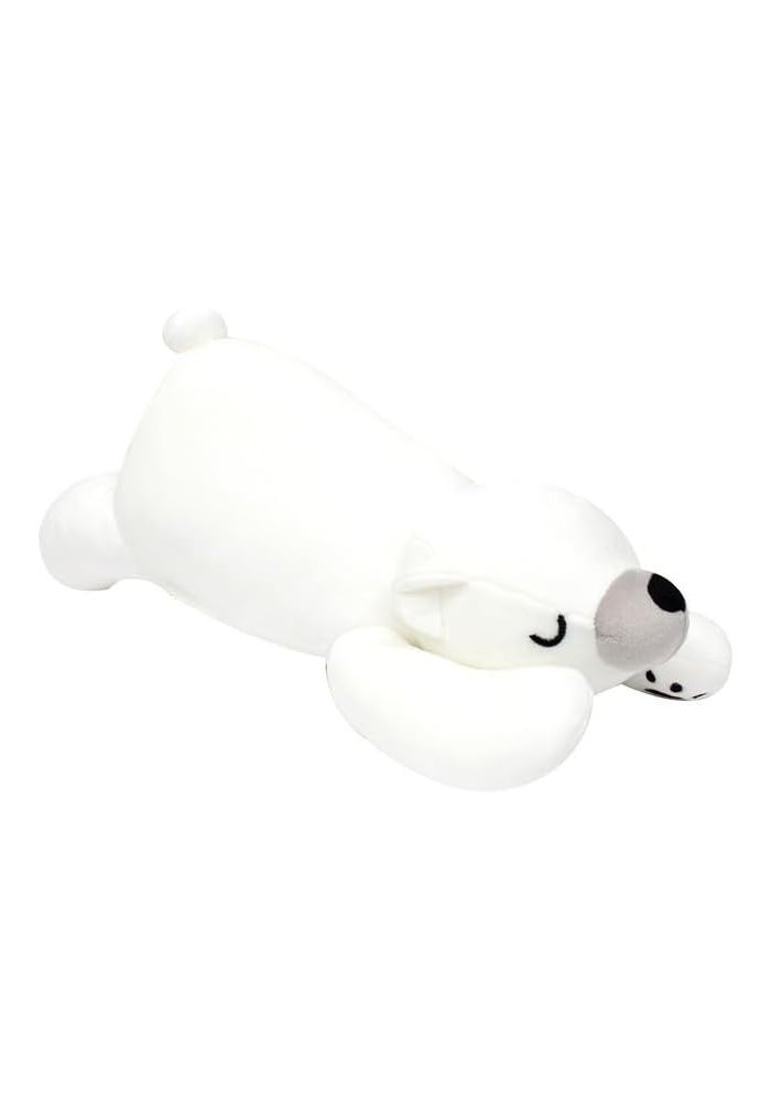 DAISO Eng Hug Pillow - Bear - 17.32In (44Cm) White - Image 2